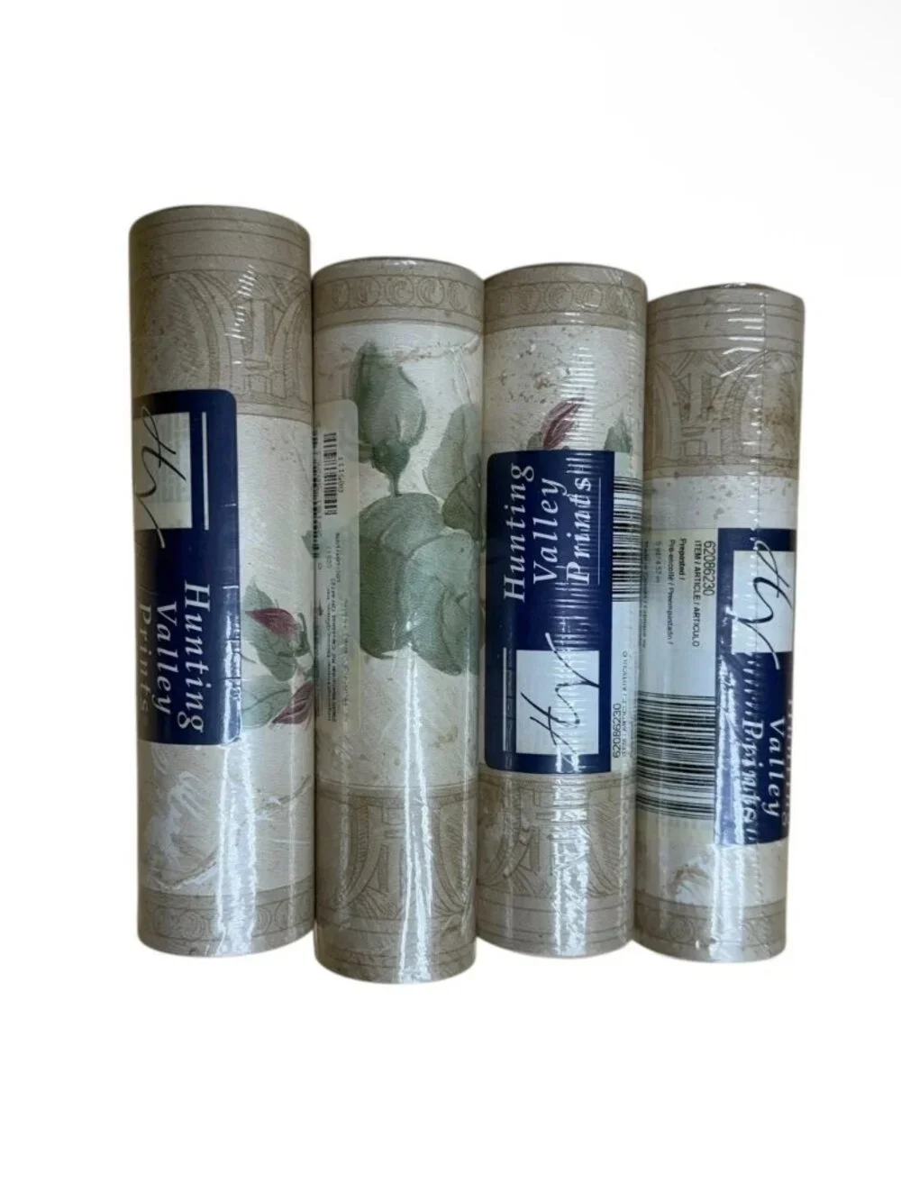 Hunting Valley Prints Wallpaper Border Rosebud Vine Floral Molding 4 Rolls New